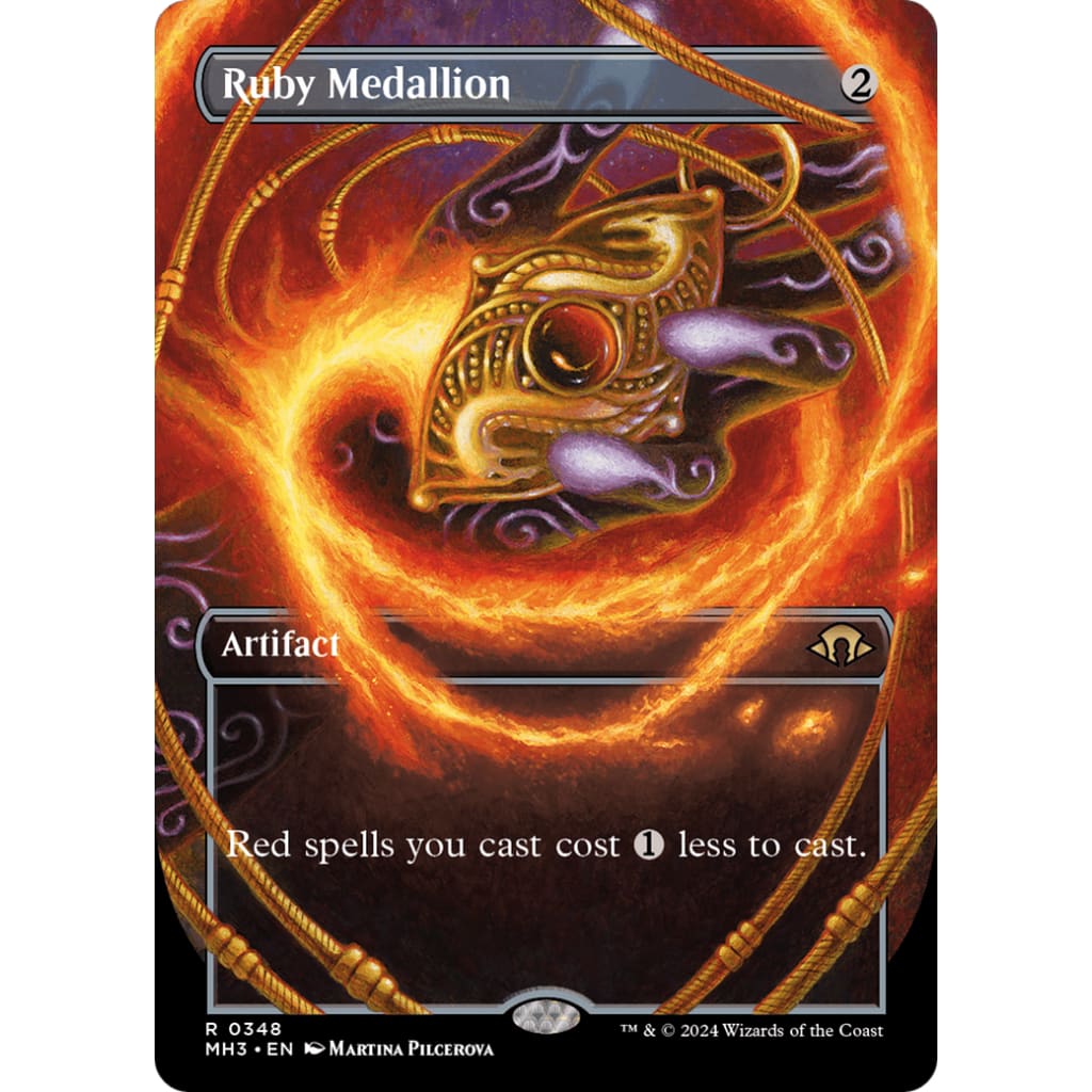 Ruby Medallion (MH3-348) (Borderless) - Single