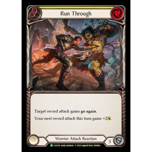Run Through (FLESH AND BLOOD: PROMO CARDS) Rainbow Foil