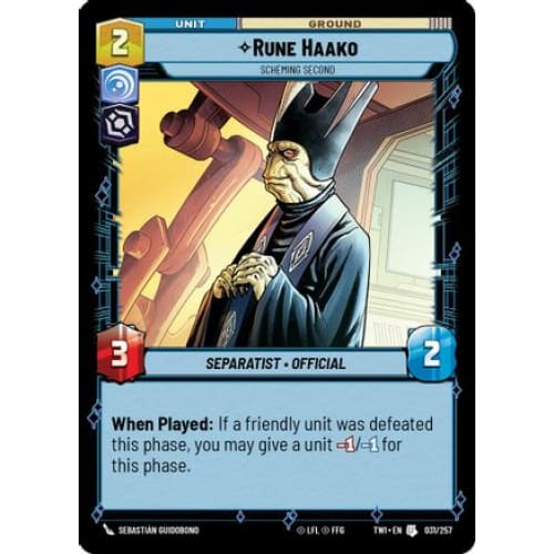 Rune Haako - Scheming Second (031/257) Foil - Single