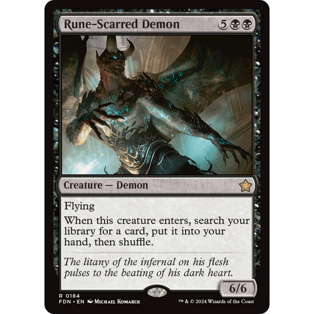 Rune-Scarred Demon (FDN-184) - Single