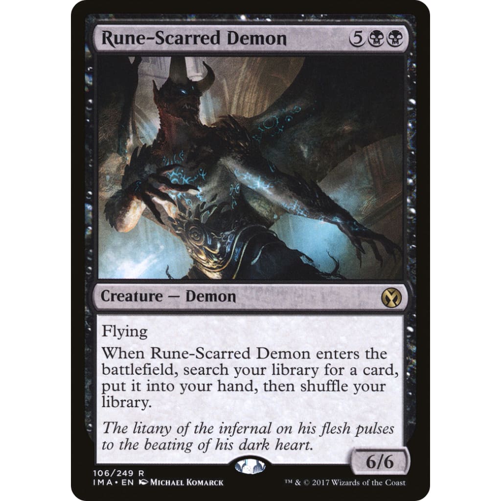 Rune-Scarred Demon (IMA-106) Foil - Single