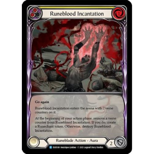 Runeblood Incantation (Yellow) (Extended Art) (EVERFEST)