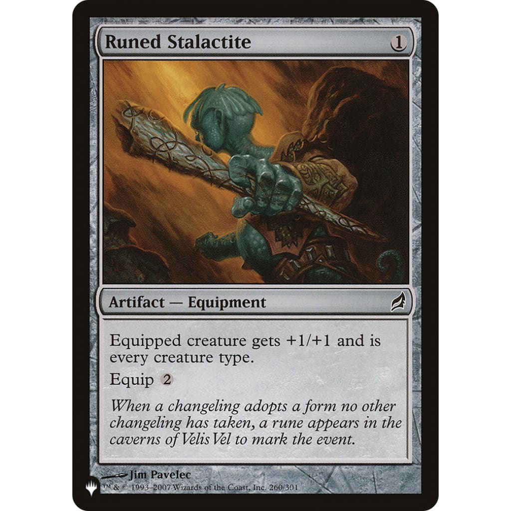 Runed Stalactite (PLST-LRW-260) - Single