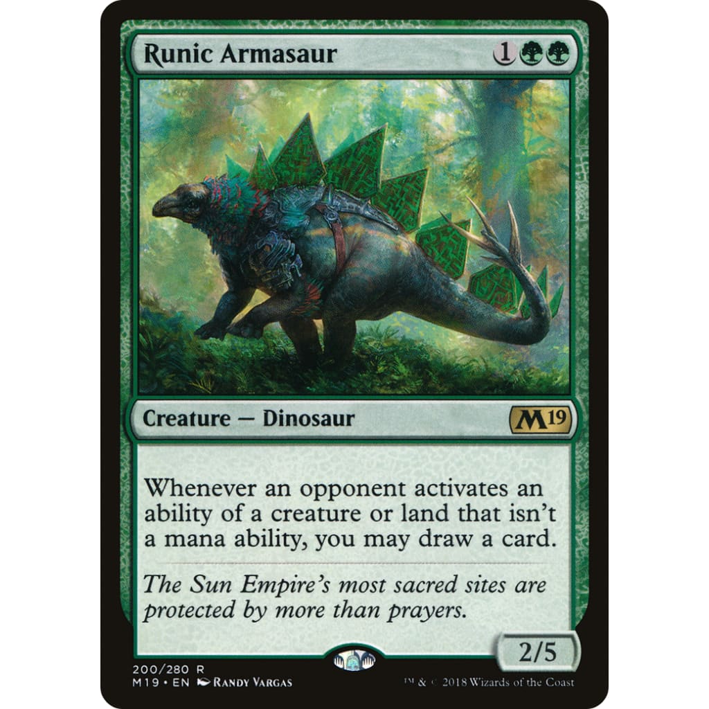 Runic Armasaur (M19-200) - Single