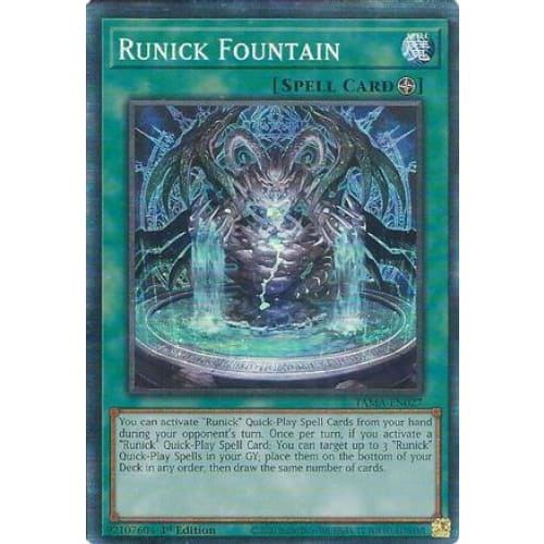 Runick Fountain (CR) (TAMA-EN027) Collector’s Rare 1st