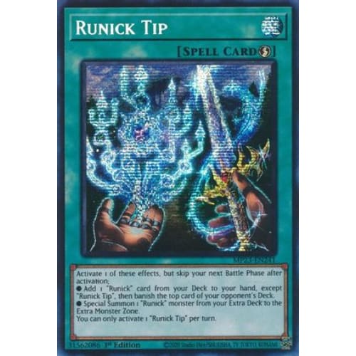Runick Tip - MP23-EN241 Prismatic Secret Rare 1st Edition