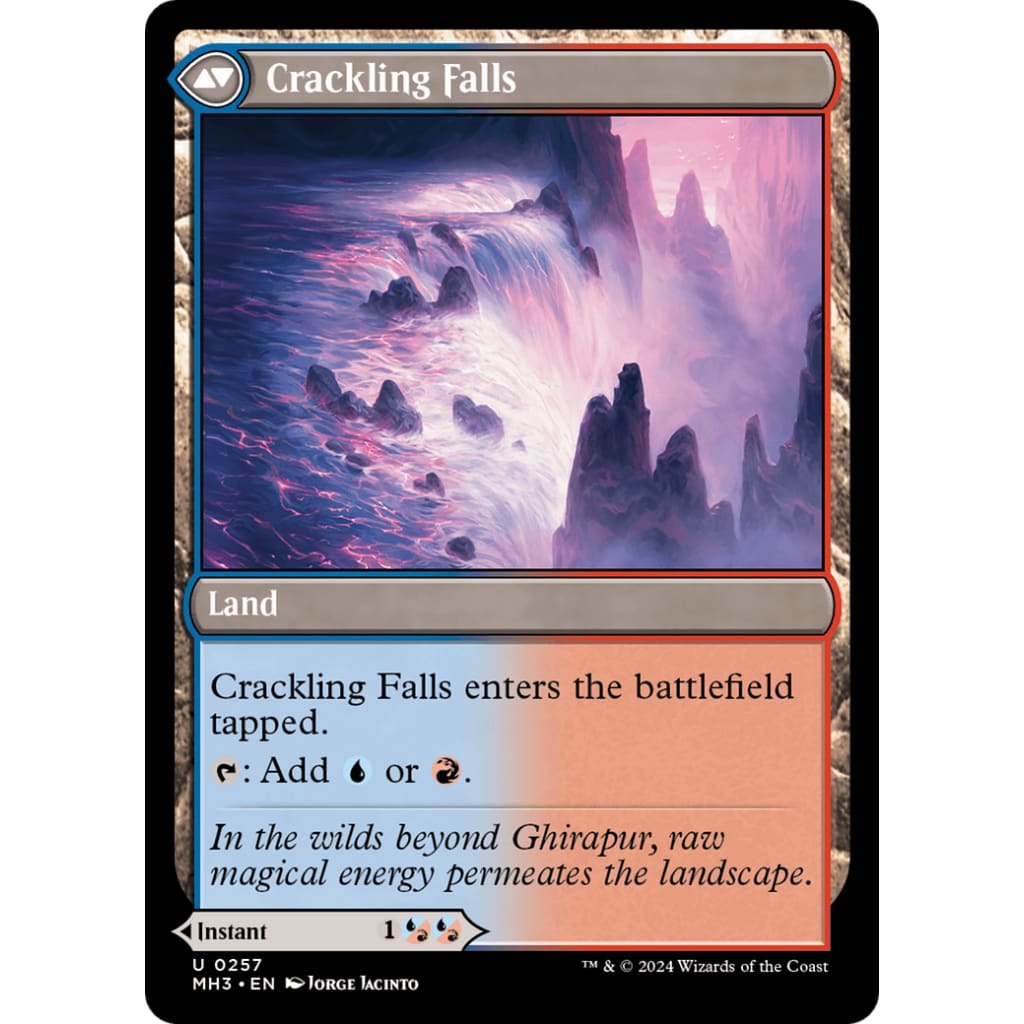 Rush of Inspiration // Crackling Falls (MH3-257) Foil