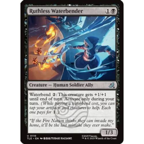 Ruthless Waterbender (TLE-110) Foil - Single