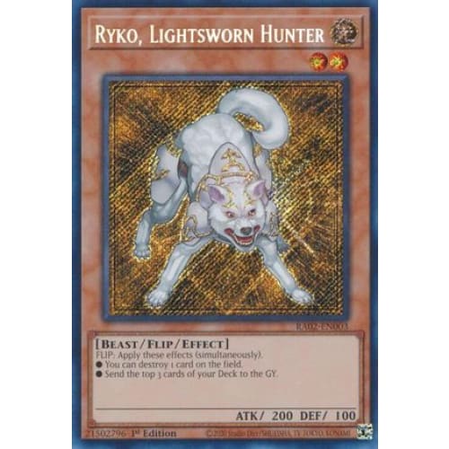 Ryko Lightsworn Hunter (Secret Rare) - RA02-EN003 Secret