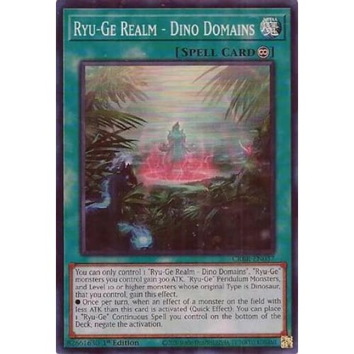 Ryu-Ge Realm - Dino Domains (SR) - CRBR-EN037 Super Rare