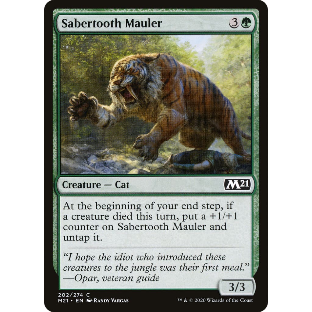 Sabertooth Mauler (M21-202) Foil - Single