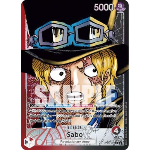 Sabo (001) (Alternate Art) OP05-001 L Awakening of the New