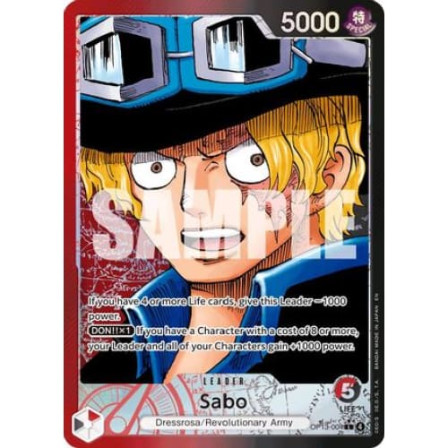 Sabo (004) (Alternate Art) OP13-004 L Carrying On His