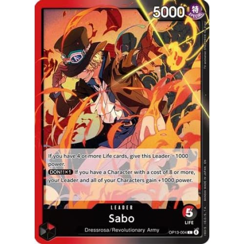 Sabo (004) OP13-004 L Carrying On His Will - Single