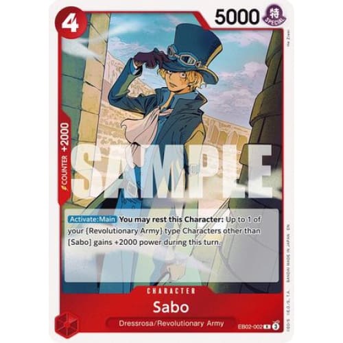 Sabo EB02-002 R Extra Booster: Anime 25th Collection Foil