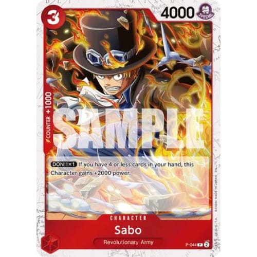 Sabo - P-044 (Pirate Foil) PR Premium Booster -The Best-