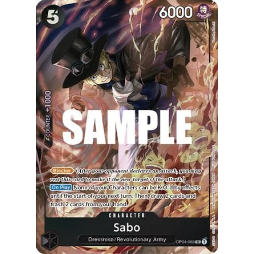 Sabo (Sealed Battle 2023 Vol. 1) OP04-083 SR One Piece