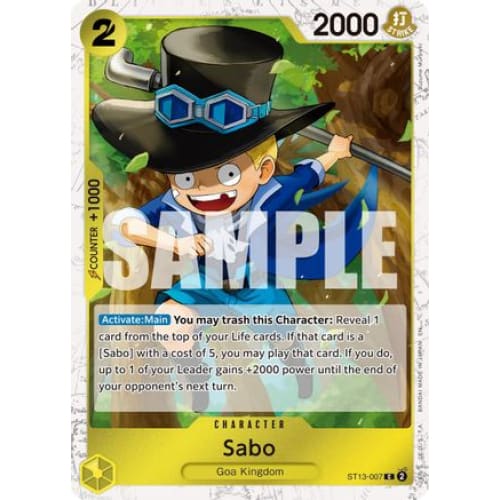 Sabo - ST13-007 (Pirate Foil) C Premium Booster -The Best-