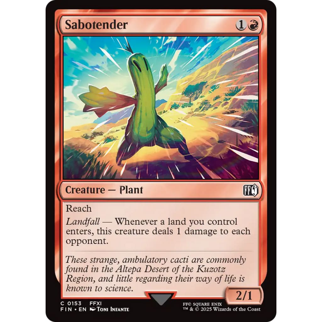 Sabotender (FIN-153) Foil - Single