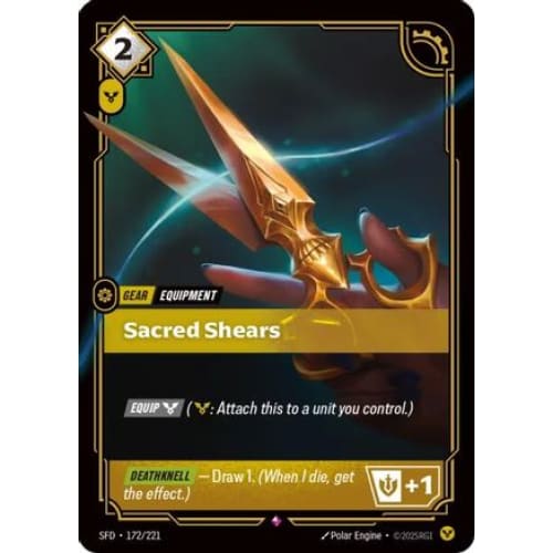 Sacred Shears (172/221) - Spiritforged Foil - Single