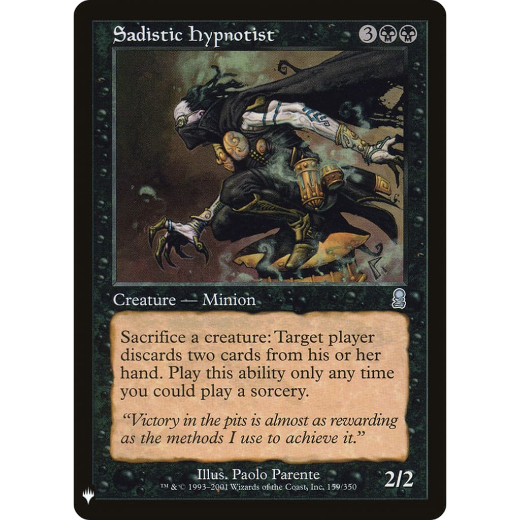 Sadistic Hypnotist (PLST-ODY-159) - Single