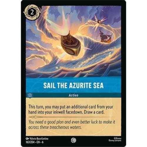 Sail the Azurite Sea (163/204) - Cold Foil - Single