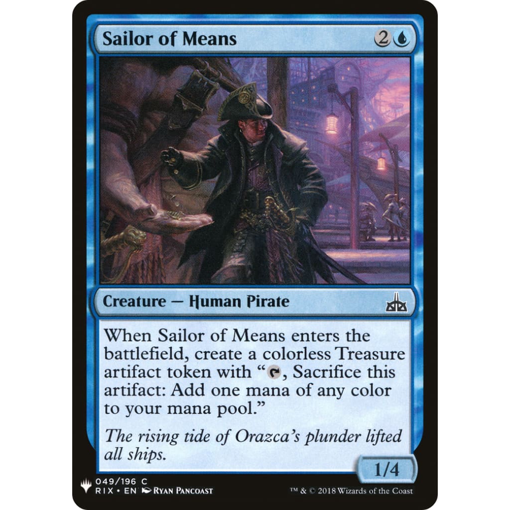 Sailor of Means (PLST-RIX-49) - Single