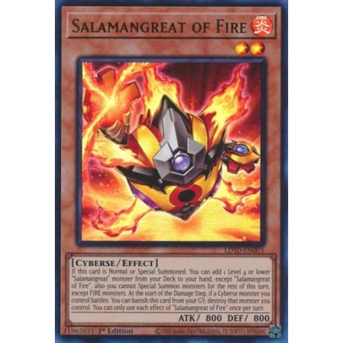 Salamangreat of Fire - LD10-EN001 Ultra Rare 1st Edition