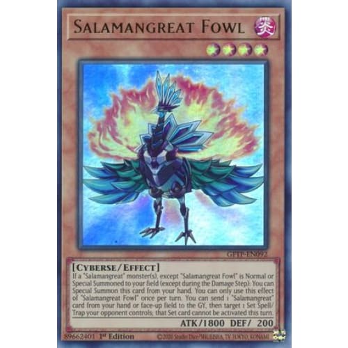 Salamangreat Fowl (GFTP-EN092) Ultra Rare 1st Edition