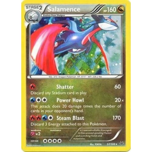 Salamence - 57/108 (Cosmos Holo) (57) Promo - Single