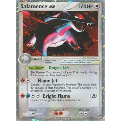 Salamence ex (103/107) Holo Rare Holofoil - Single