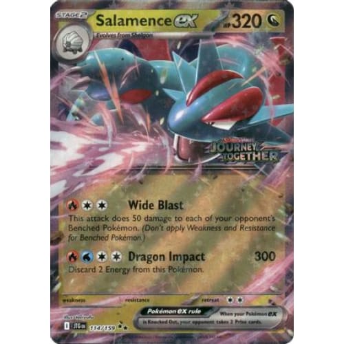 Salamence ex - 114/159 (Journey Together Stamped) (114)