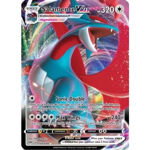 Salamence VMAX (144/189) Holo Rare Holofoil - Single