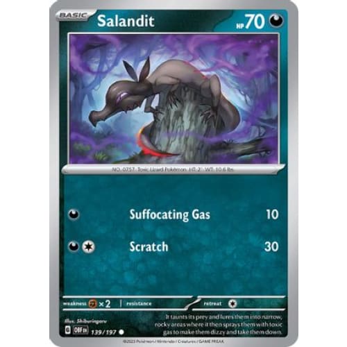 Salandit (139) Common Reverse Holofoil - Single