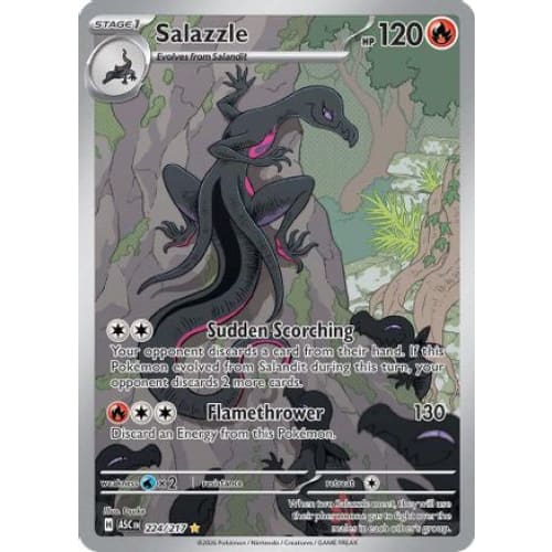 Salazzle - 224/217 (224) Illustration Rare Holofoil - Single