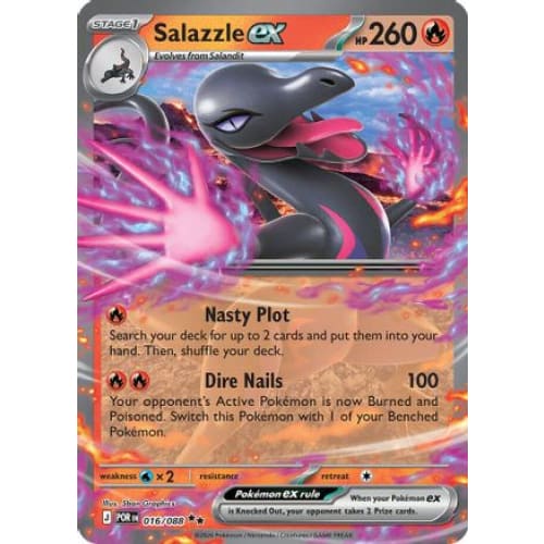 Salazzle ex - 016/088 (16) Double Rare Holofoil - Single