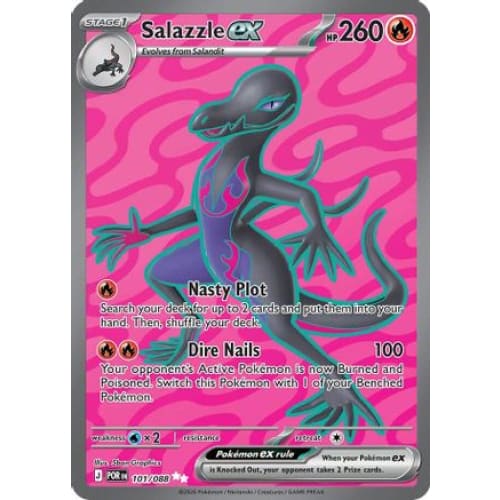 Salazzle ex - 101/088 (101) Ultra Rare Holofoil - Single