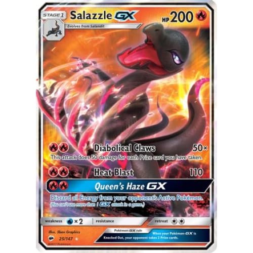 Salazzle-GX (025/147) Holo Rare Holofoil - Single