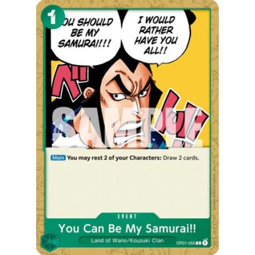 You Can Be My Samurai!! (Reprint) OP01-055 C Premium