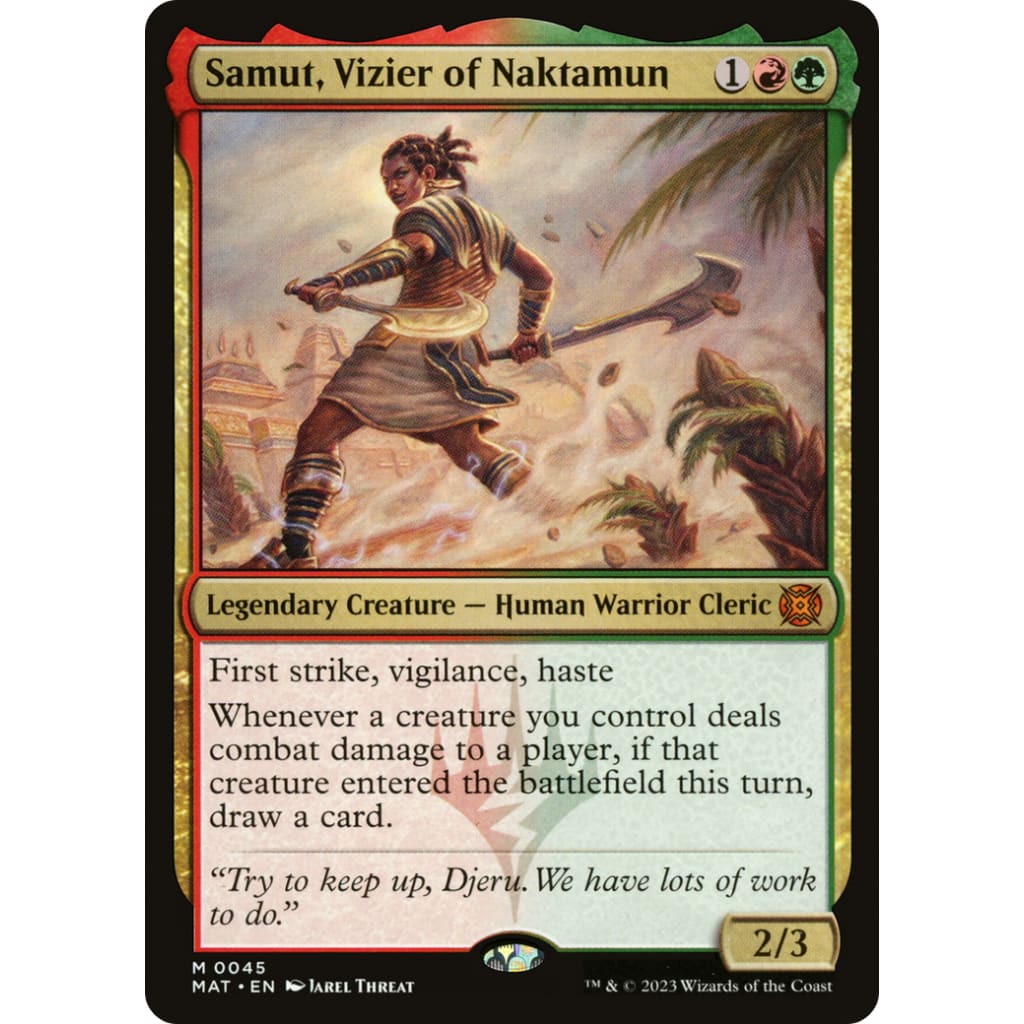 Samut Vizier of Naktamun (MAT-045) Foil - Single