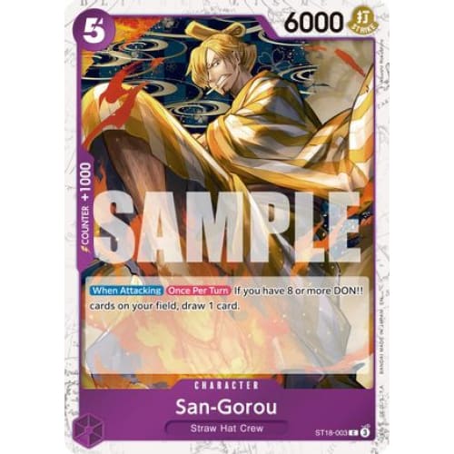 San-Gorou (Pirate Foil) ST18-003 C Premium Booster -The
