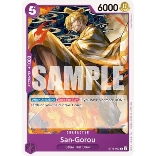 San-Gorou (Reprint) ST18-003 C Premium Booster -The Best-
