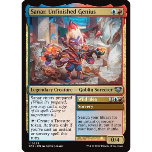 Sanar Unfinished Genius (SOS-223) Foil - Single