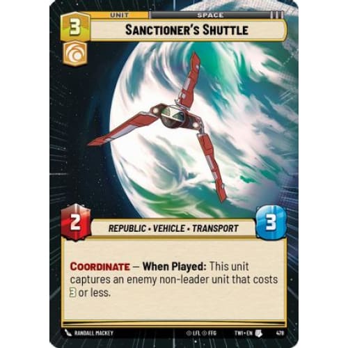 Sanctioner’s Shuttle (Hyperspace) (478) Foil - Single