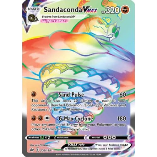 Sandaconda VMAX (206/198) Holo Rare Holofoil - Single