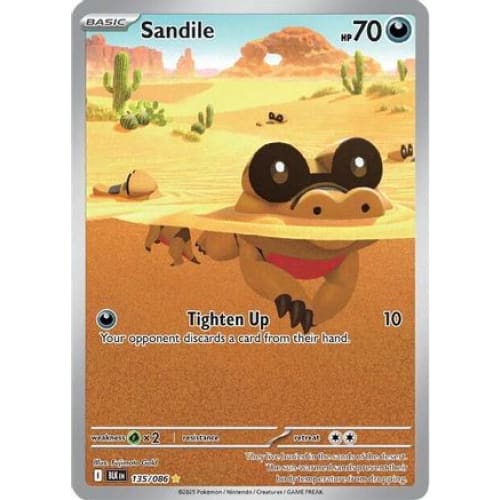 Sandile - 135/086 (135) Illustration Rare Holofoil - Single