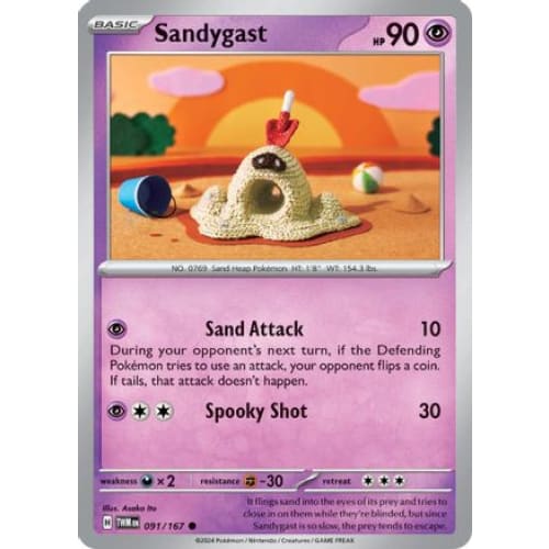 Sandygast (91) Common Reverse Holofoil - Single