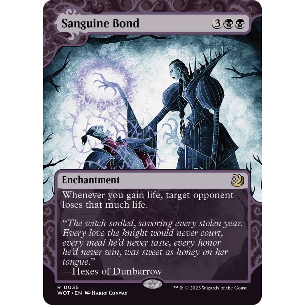 Sanguine Bond (WOT-035): (Showcase) (Borderless) - Single