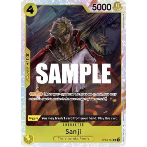 Sanji (104) OP04-104 SR Kingdoms of Intrigue Foil - Single