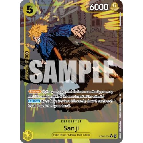 Sanji (Alternate Art) EB02-054 R Extra Booster: Anime 25th